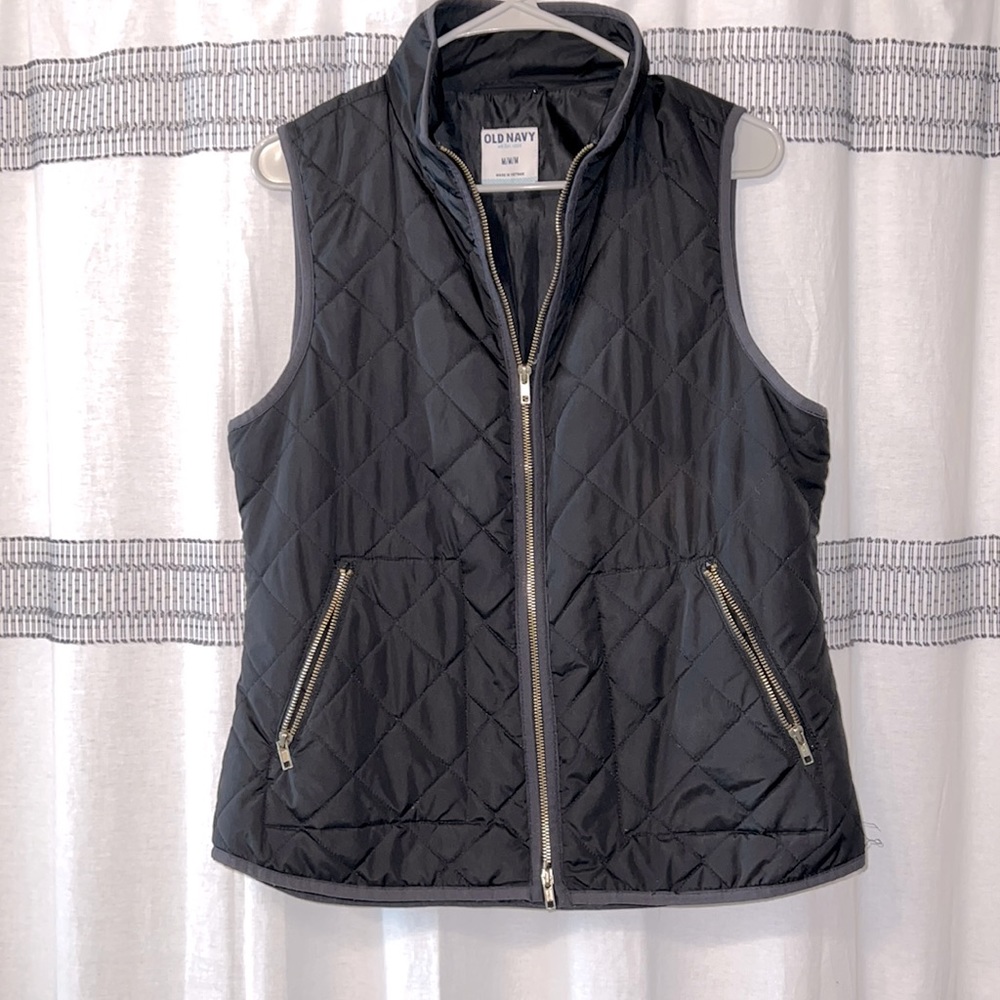 Black Quilted Vest